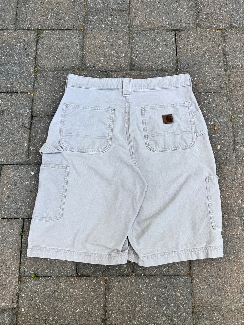 Rare Vintage 2007 Carhartt B147 TAN Carpenter Utility Shorts W30